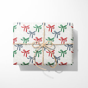 Vattenfärg julslingor presentpapper