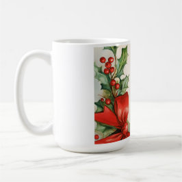 Vattenfärg julstämning kaffemugg