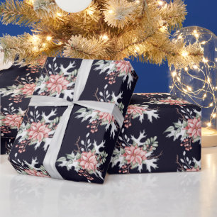 Vattenfärg julstjärna presentpapper