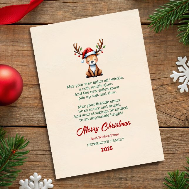 Vattenfärg Jultanka Julkort Inbjudningar (Skapare uppladdad)