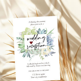 Vattenfärg Kaktus, Sukkulenter Prickar Mottagning  Inbjudningar