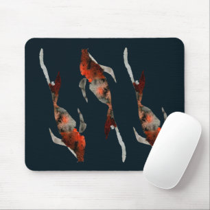 Vattenfärg karp fisk illustration musmatta