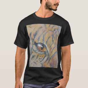 Vattenfärg kattdjur öga t shirt