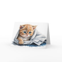 Vattenfärg Kitten för att komma snart