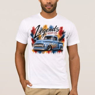 Vattenfärg Klassisk Lastbil T-Shirt