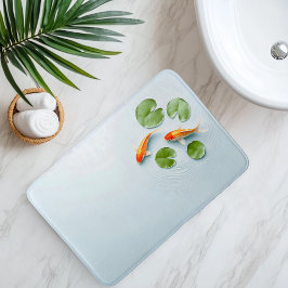 Vattenfärg Koi Fish Serenity Badrumsmatta