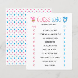 Vattenfärg Könsuppenbarelse Gissa Vem Spel