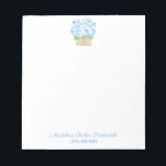Vattenfärg Kustblått Hydrangea Elegant Dam Anteckningsblock<br><div class="desc">Ett anteckningsblock i blått och vitt som innehåller min ursprungliga vädrisk i basket,  som ursprungligen färgades i vattenfärg innan den skannades till digital form. Observera att om du inte behöver / vill ha texten i grund kan du helt enkelt ta bort den här texten.</div>