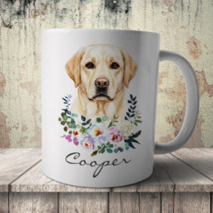 Vattenfärg Labrador Retriever Kaffemugg