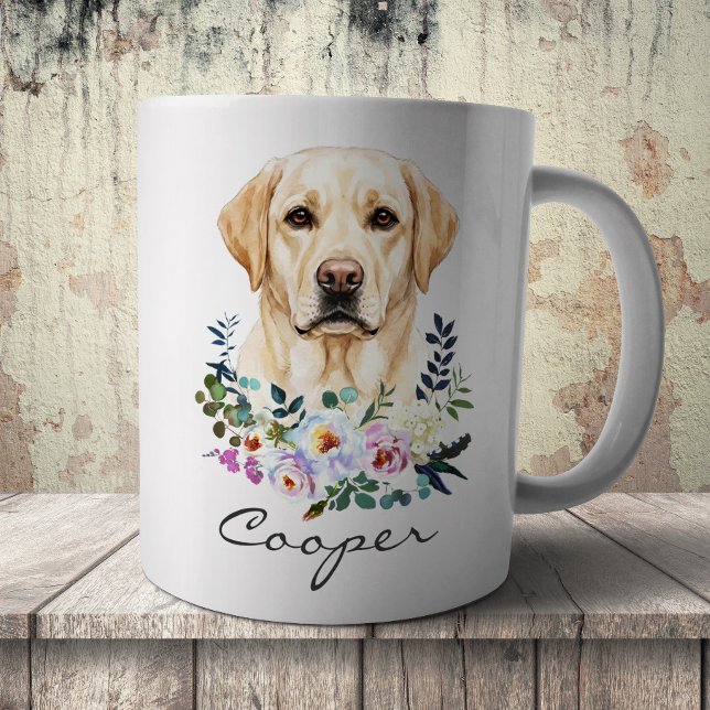 Vattenfärg Labrador Retriever Kaffemugg (Skapare uppladdad)