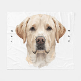 Vattenfärg Labrador Retriever Mjuk Fleece Husdjur
