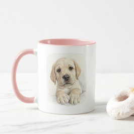 Vattenfärg Labrador Valp Mugg