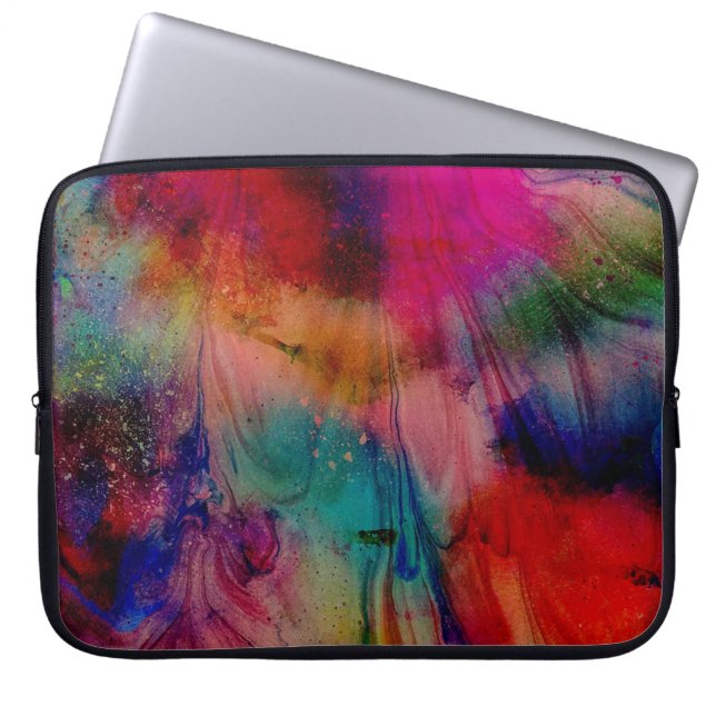 Vattenfärg Laptop Fodral (Framsidan)