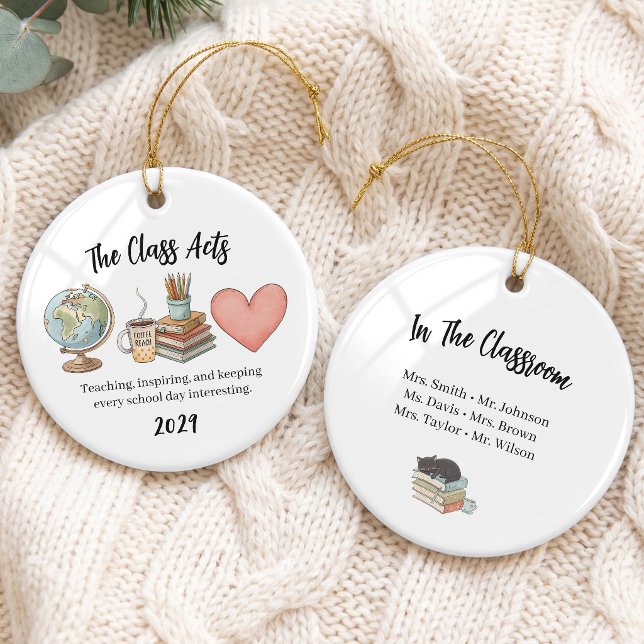 Vattenfärg Lärarvänner Grupp Ornament (Skapare uppladdad)