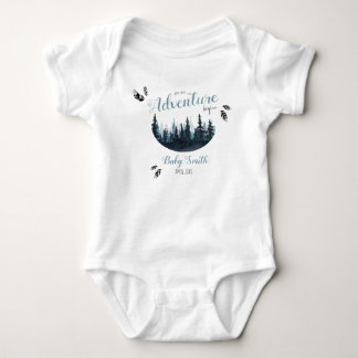 Vattenfärg Låt Äventyr börja eget namn T Shirt