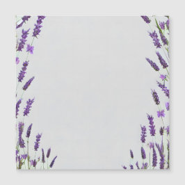Vattenfärg Lavendel Blomram Design Magnetisk Inbjudningskort