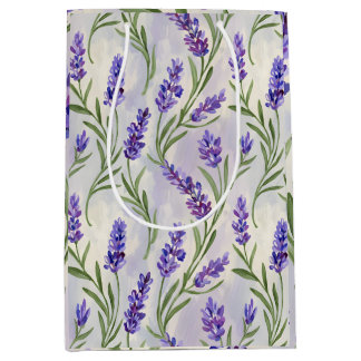 Vattenfärg Lavendel Sömlöst Blommigt Mönster