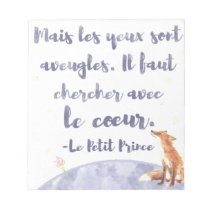 Vattenfärg Le Petit Prince lite princen Anteckningsblock