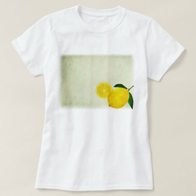 Vattenfärg Lemon 18 T Shirt (Design framsida)