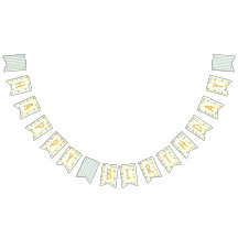 Vattenfärg Lemon 1-års födelsedagsbanner