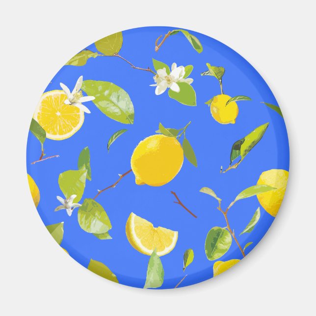 Vattenfärg Lemon & Löv 13 Magnet (Framsidan)