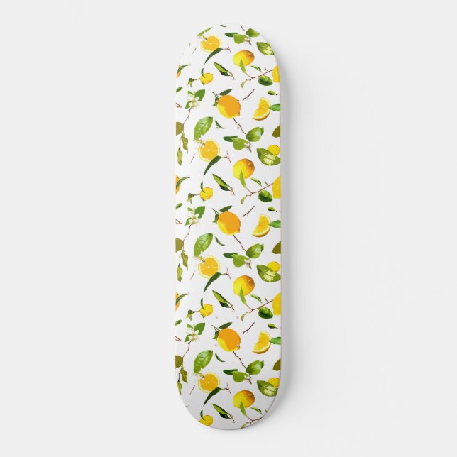 Vattenfärg Lemon & Löv 16 Mini Skateboard Bräda 18,5 Cm (Framsida)