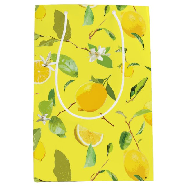 Vattenfärg Lemon & Löv 4 (Framsidan)