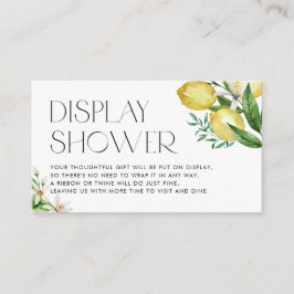 Vattenfärg Lemon och Blossom Display Dusch Tilläggskort