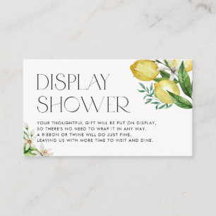 Vattenfärg Lemon och Blossom Display Dusch Tilläggskort