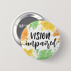 Vattenfärg Lemon Skript Typografi Synnedsättning Knapp