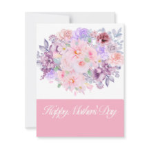 Vattenfärg Levande Blomsterbukett Anpassad