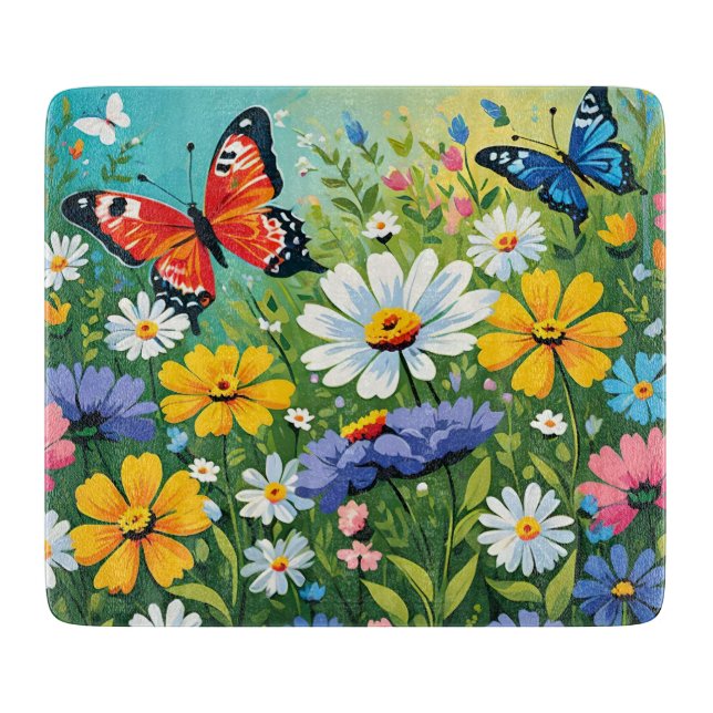 Vattenfärg Levande Vårblommor Mönster (Framsidan)