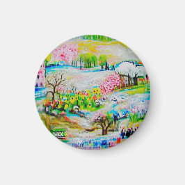 Vattenfärg liggande 2 magnet