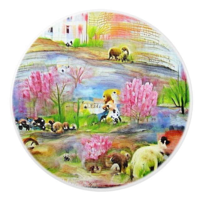 Vattenfärg liggande knopp (Framsidan)