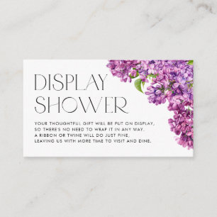 Vattenfärg Lilac Flowers Botaniska Visning Shower Tilläggskort