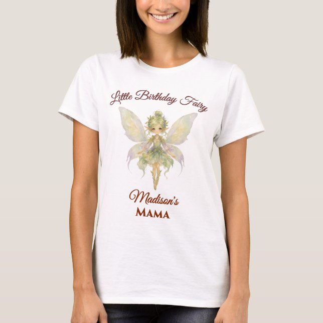 Vattenfärg Lille Älva Födelsedag  T Shirt (Framsida)