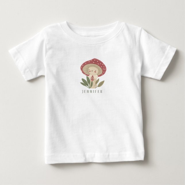 Vattenfärg Little champroom namn Baby Bodykostym T Shirt (Framsida)