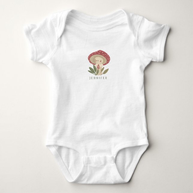 Vattenfärg Little champroom namn Baby Bodykostym T Shirt (Framsida)
