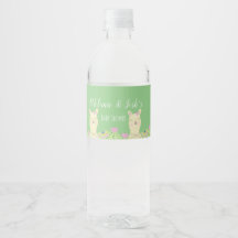 Vattenfärg llama baby shower-festdjur