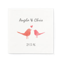 Vattenfärg Love birds