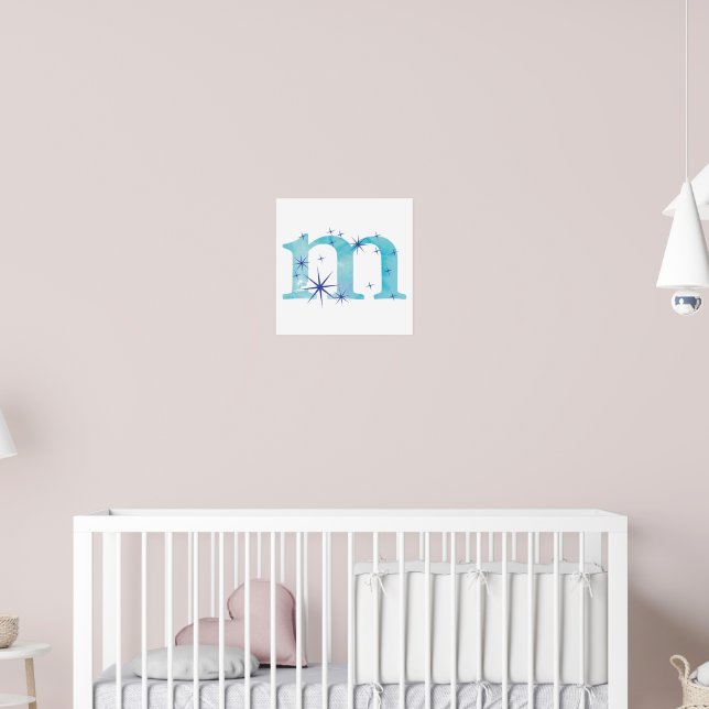 Vattenfärg M Poster (Barnkammare 2)