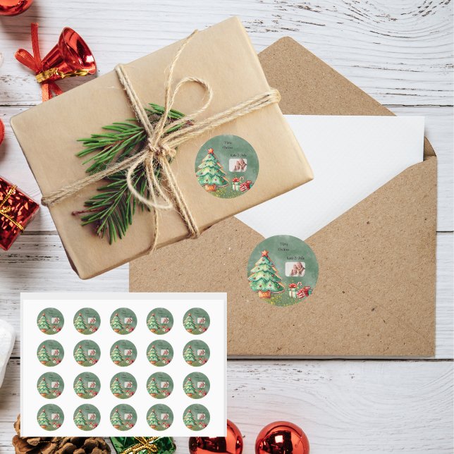 Vattenfärg, magisk runt klistermärke (Skapare uppladdad)