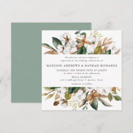 Vattenfärg Magnolias | BLOMMIGT BRÖLLOP Inbjudningar