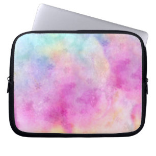 Vattenfärg målat rispapper laptop fodral