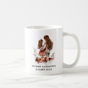 Vattenfärg Mamma och dotter (1) Kaffemugg