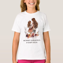 Vattenfärg Mamma och dotter (1) T Shirt