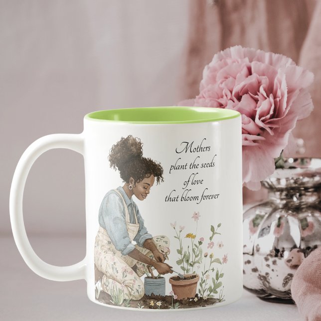 Vattenfärg Mamma Plantering a Seed Mors dag Mugg (Skapare uppladdad)