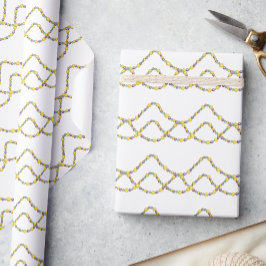 Vattenfärg Mardi Gras-pärlor Presentpapper