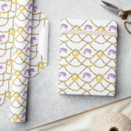 Vattenfärg Mardi Gras-pärlor Presentpapper