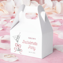 Vattenfärg Martini Rosa Slöja Sängkammare Party Presentaskar